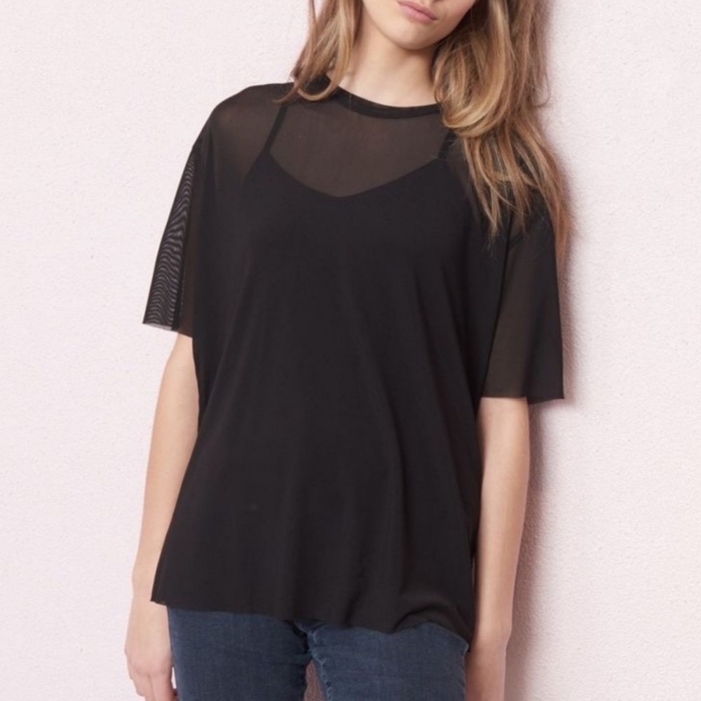 Garage mesh T shirt woman's L